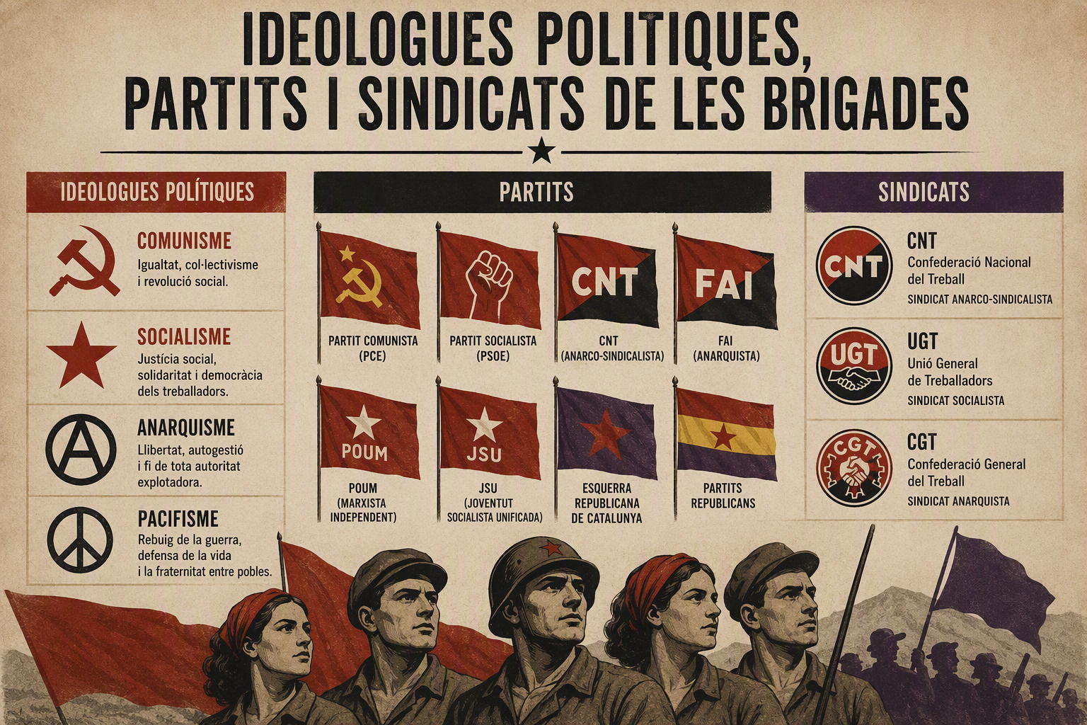 Ideologies polítiques | Partits | Sindicats