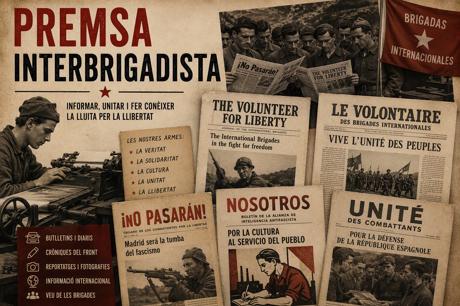 Premsa interbrigadista