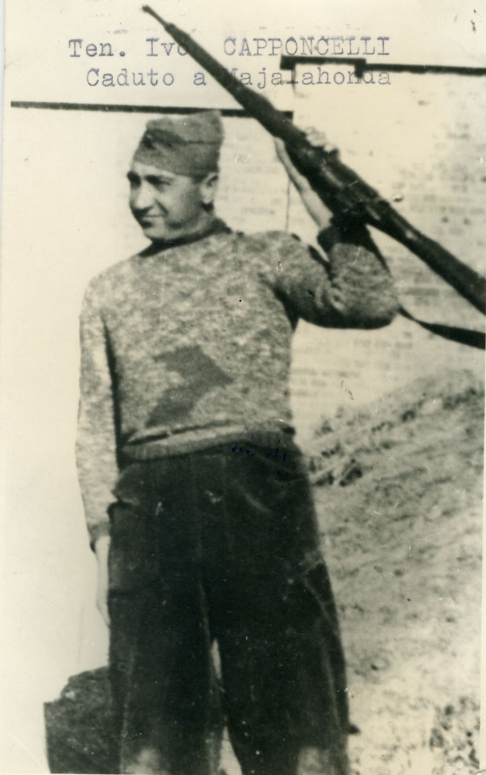 Font: Associazione Italiana di Combattenti e Volontari Antifascisti di Spagna (AICVAS); Istituto Nazionale Ferruccio Parri. Data Spanish Civil War : oggi in Spagna domani in Italia : banca dati delle biografie dei volontari italiani antifascisti CAPPONCELLI, Ivo