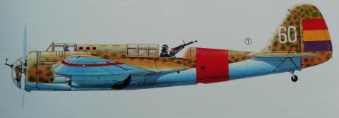 Font: ABELLAN GARCIA-MUÑOZ, Juan. Galería de aviones de la Guerra Civil española Katiuska SB2