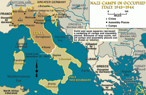 Font: Enciclopedia del Holocausto Camps i presons a Itàlia